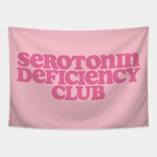 Serotonin Deficiency Club Shirt, Mental Health Shirt, Depression Shirt, Its Okay To Not Be Okay, Serotonin Shirt, Funny mental health Tapestry