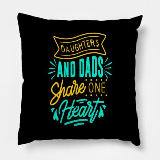 Father and Daughter Best Dad Love Father's Day Pillow