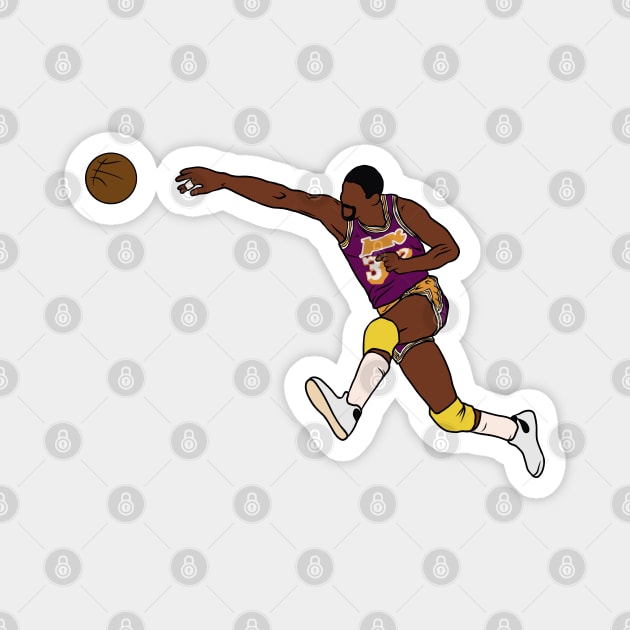 Magic Johnson Pass Magnet by rattraptees