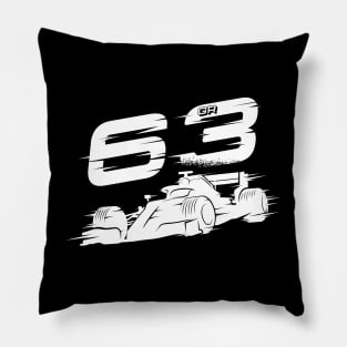 We Race On! 63 [White] Pillow