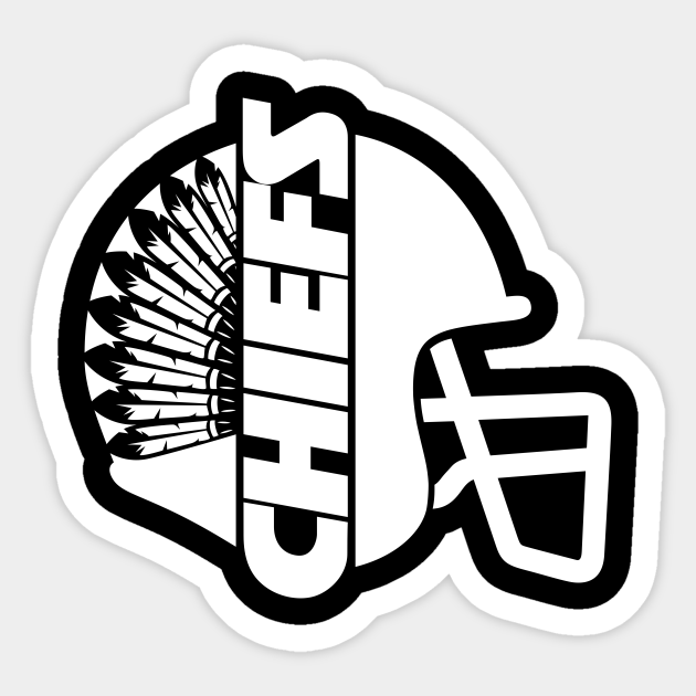 Nfl Kansas City Chiefs Vector Drawn Kansas City Chiefs Sticker Teepublic