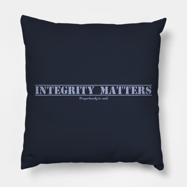 Integrity Pillow by 752 Designs