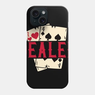 Casino Card Dealer I Poker I Blackjack print Phone Case