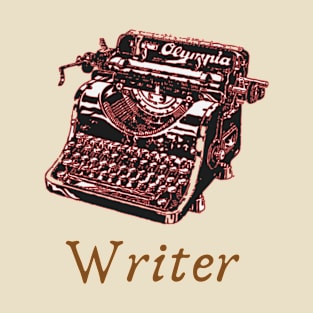 Writer typewriter red T-Shirt