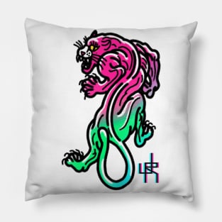 Junglepop Trad Panther Tattoo Pillow