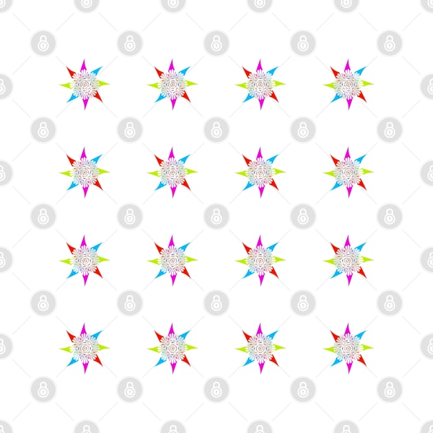 Flowers on white background vector illustration by ikshvaku