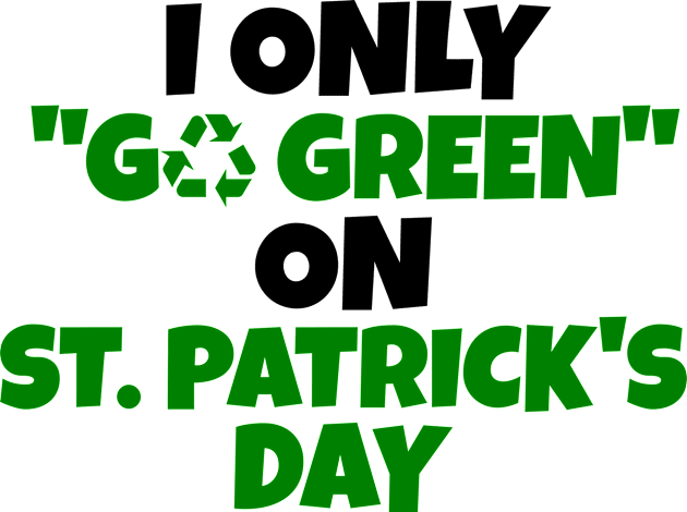 Funny St Patricks Day Pun Kids T-Shirt by POD Creations