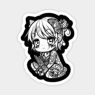 Kawaii Tattoo Magnet