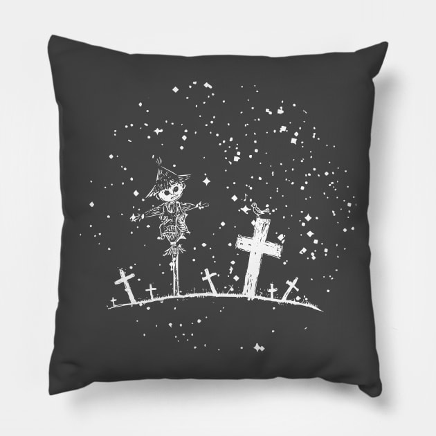 Graveyard Pillow by valsymot