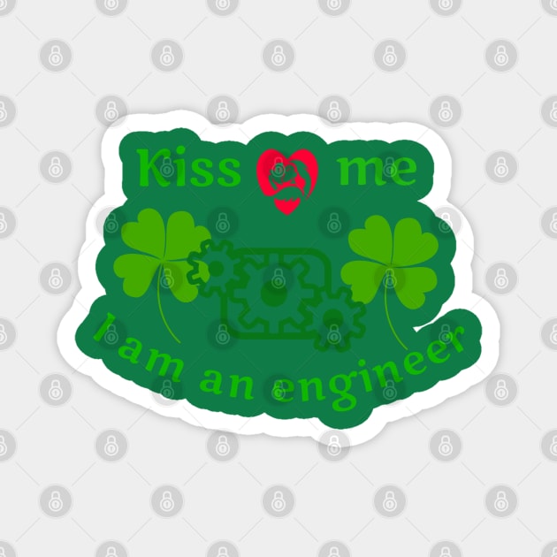 st Patrick kiss me Magnet by Mariyam7