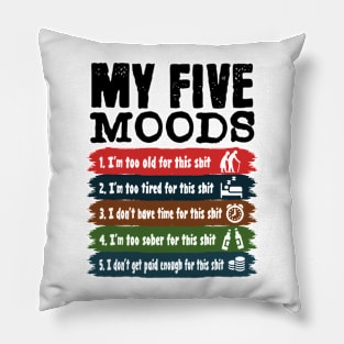 My Five Moods Pillow