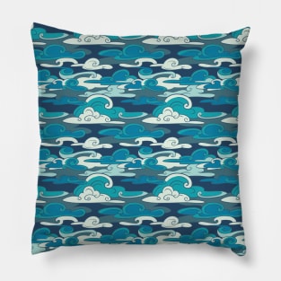 Blue Cloud Pillow