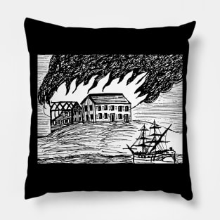 The Burning of Fort Johnston Pillow