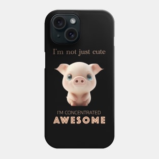 Pig Concentrated Awesome Cute Adorable Funny Quote Phone Case