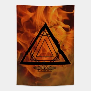 Fire Symbol Tapestry