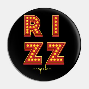 Unspoken Rizz Pin