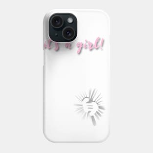 Baby girl footprints Phone Case