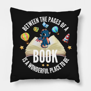 Between the pages of a book - Book related gift Pillow