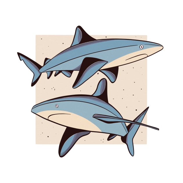 Sharks by fernandaschallen