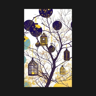 Abstract Things in Trees 3 Little Lamps T-Shirt