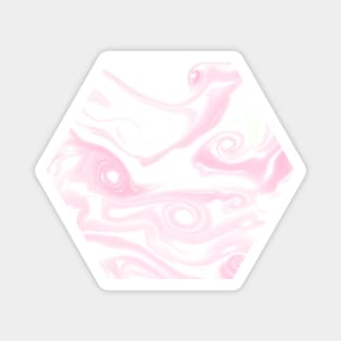 Coral Pink Swirls Magnet