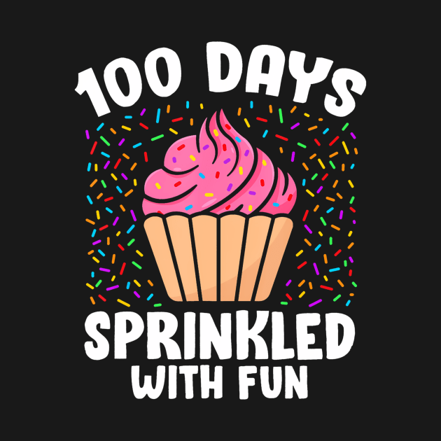 100 Days Sprinkled With Fun Cupcake 100th Day Of School Girl by deptrai0023