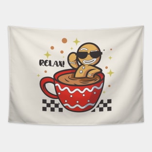 Gingerbread Man Relax Tapestry