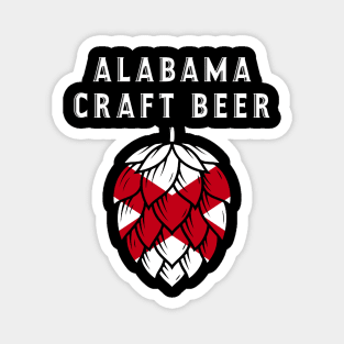 Alabama Craft Beer State Flag United States of Craft Beer T-Shirt Magnet