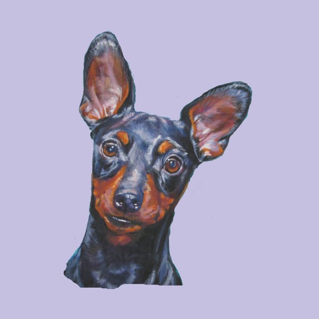 Miniature Pinscher Fine Art Painting by LASHEPARD