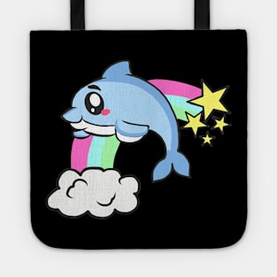 cute dolphin design whale fish animal welfare dolphin Tote