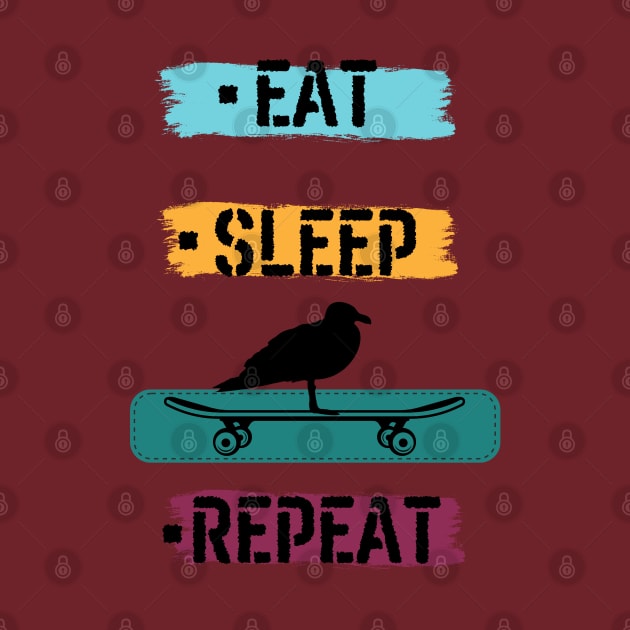 Eat Sleep SKATE Repeat by SimoneSpagnuolo