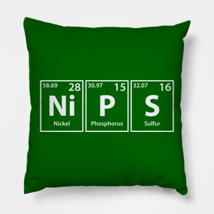 Nips (Ni-P-S) Periodic Elements Spelling Pillow