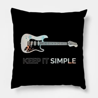 Keep It Simple S-Style Electric Guitar Texture Pillow