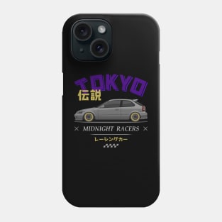 Midnight Racer Silver EK 9 JDM Phone Case