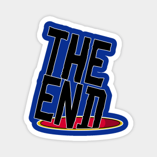 The End - Typography Design Magnet