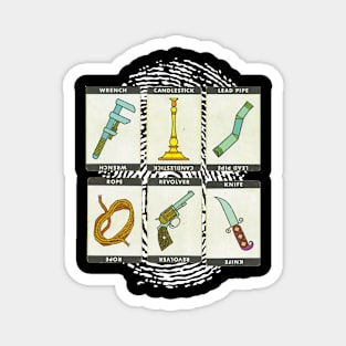 The Murder Weapons of the Board Game of Clue Magnet