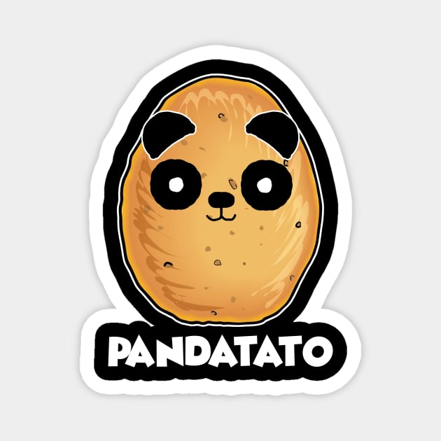 Pandatato Funny T-Shirt Cute Potatoes Panda Magnet by Danielsmfbb