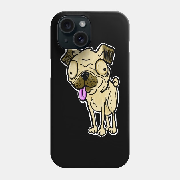 DORKATSTIC pug dog Phone Case by silentrob668