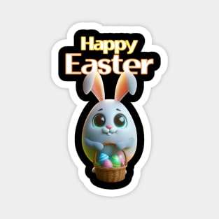 Bunny Chick In Easter Day Magnet