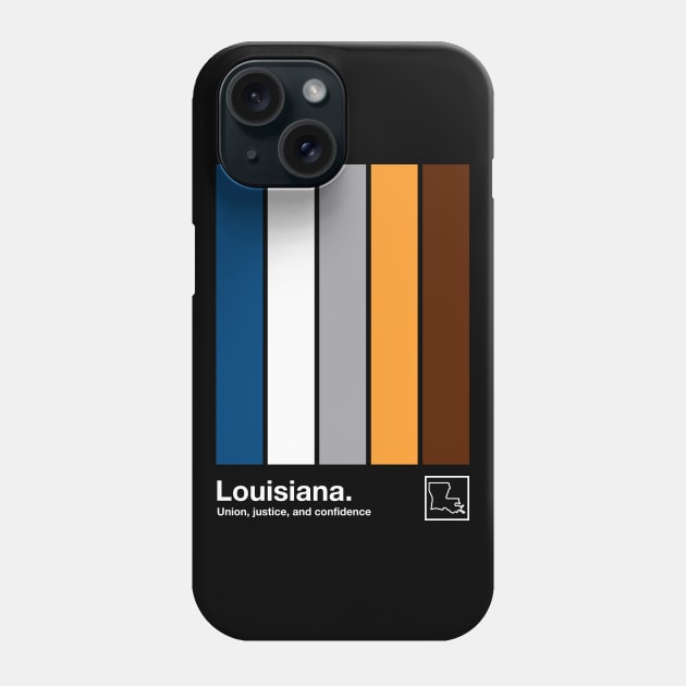 Louisiana State Flag  // Original Minimalist Artwork Poster Design Phone Case by DankFutura