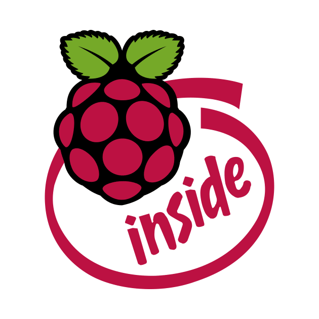 Raspberry Pi Retro Intel Mashup Logo by gigapixels