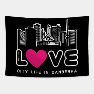 Love City Life in Canberra Tapestry