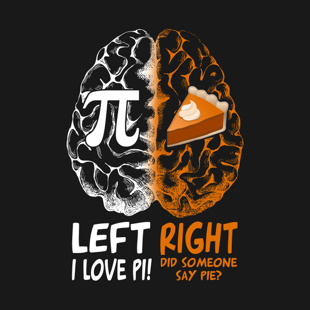 Left vs Right Brain Pie Pi Day by Dunnhlpp