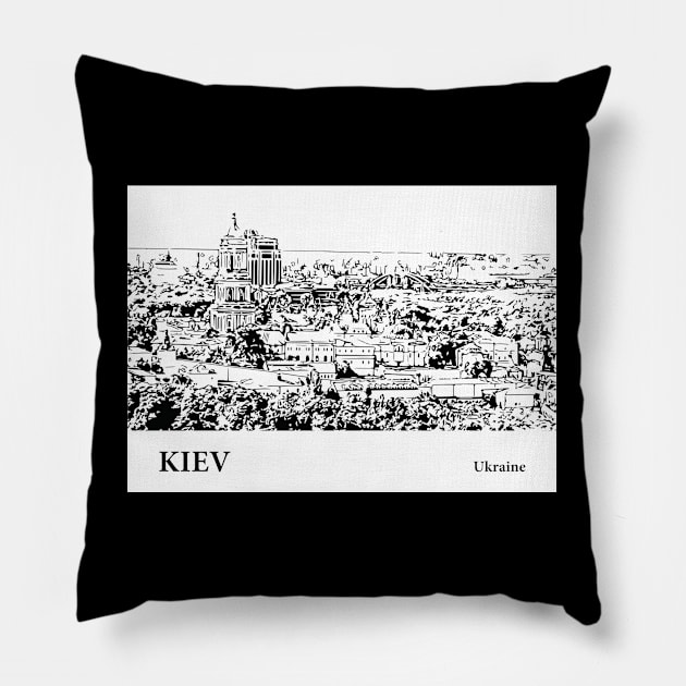 Kiev - Ukraine Pillow by Lakeric