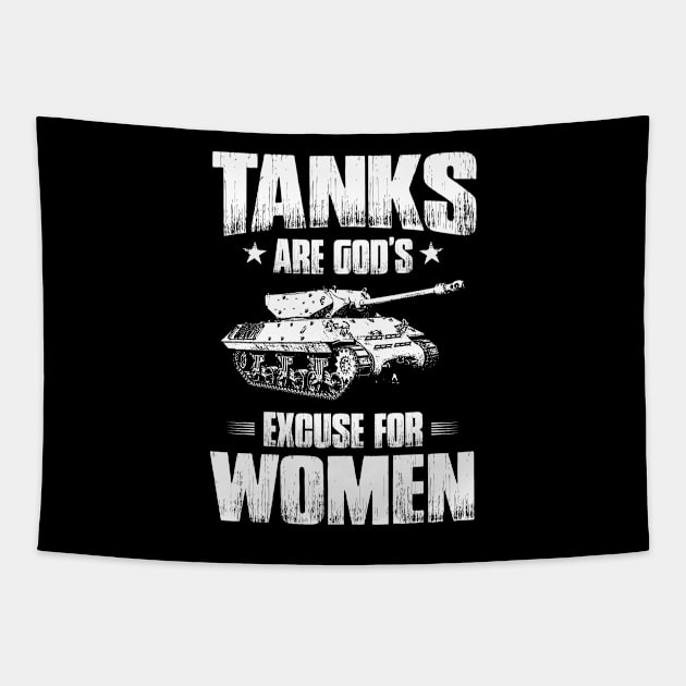 Tank Tanks Panzer Tank Forces Tanker Gift Present Tapestry by Krautshirts