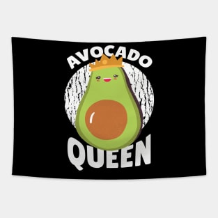 Cute Avocado Queen Graphic Design Tapestry