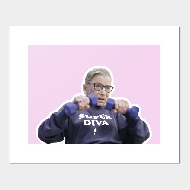 Super Diva working out - Rbg - Posters and Art Prints TeePublic