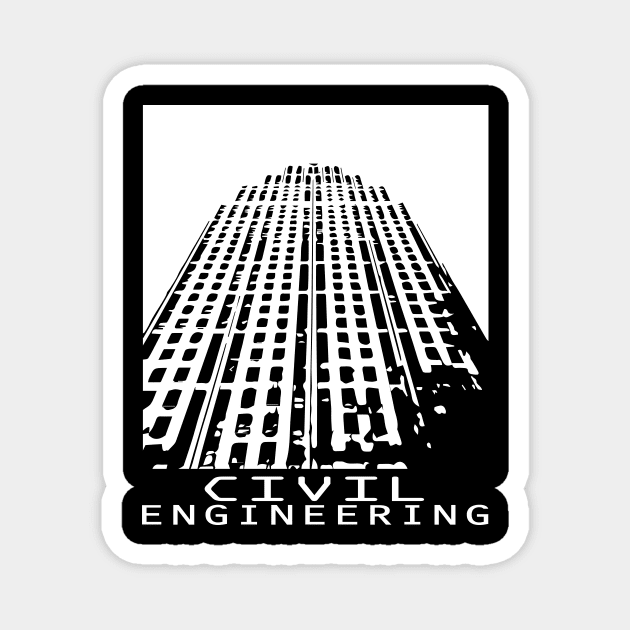 civil engineering, engineer, building design Magnet by PrisDesign99