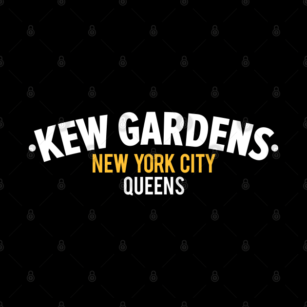 Minimalist Kew Gardens Logo - Capturing the Essence of Queens by Boogosh