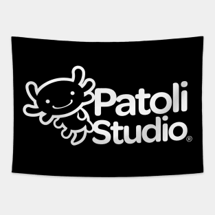 Patoli Studio Logo white Tapestry